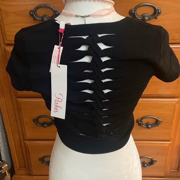 NWT Parker Knit Top; Tied Braid Back - Gorgeous! - Picture 2 of 3